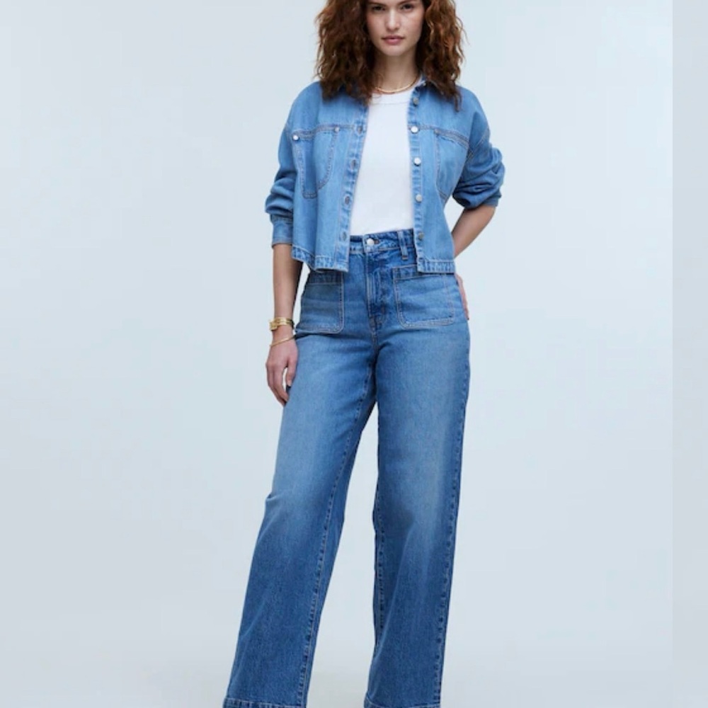 Madewell Curvy Emmett Perfect Vintage Wide Leg Jeans - Picture 4 of 5